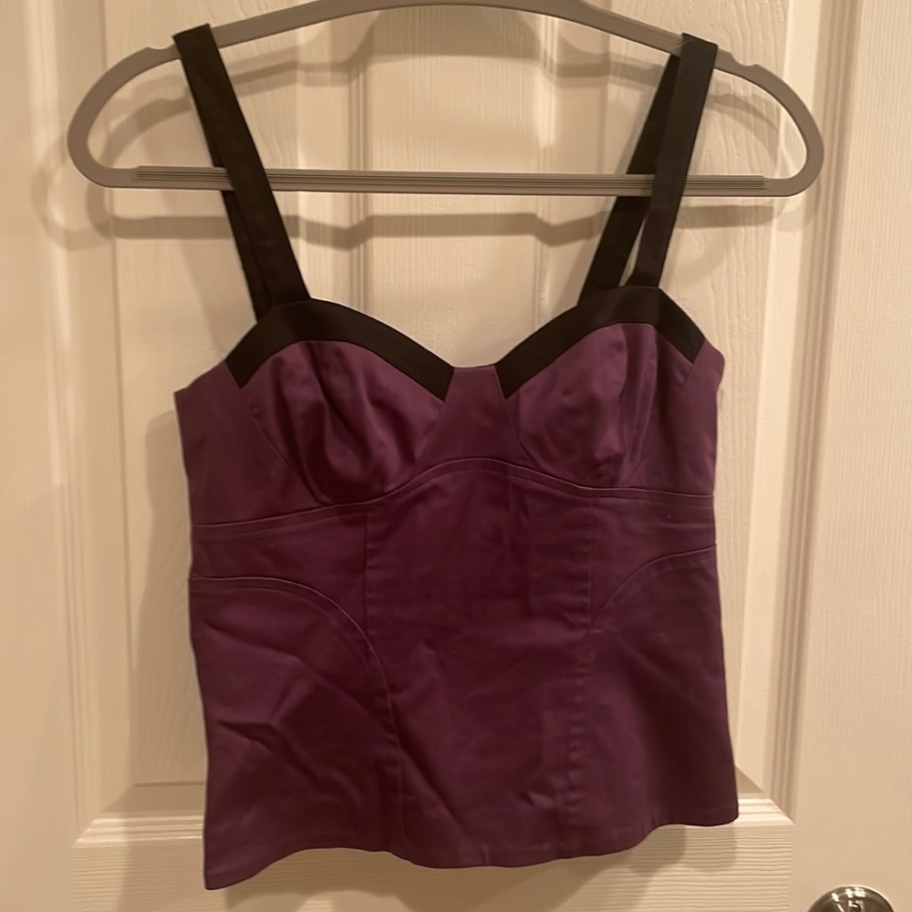 Purple bustier top size 2